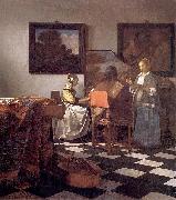 Johannes Vermeer The concert. USA oil painting artist